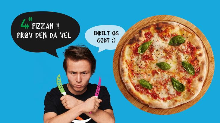 Plakat for hjemmelagd pizza, foto: Unge Kokker