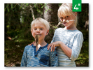 Gutt og jente med skjegg av moss, foto: Johan Willner (Johnér)